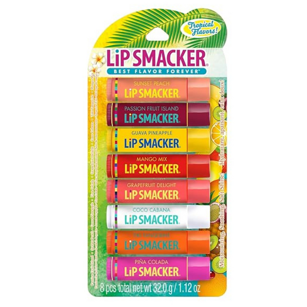 1.12 Ounce Pack Of 8 Lip Smacker Tropic Fever Flavored Lip Balm