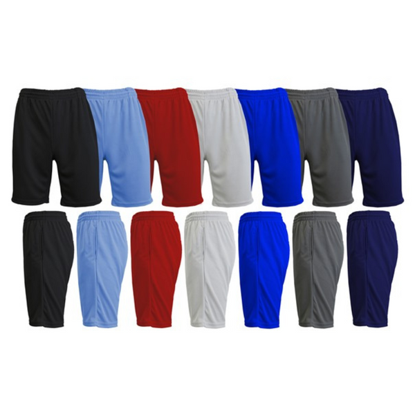 5-Pack Men's Moisture Wicking Performance Mesh Shorts (Various)