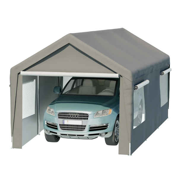 10 x 20 Ft. Heavy Duty Steel Outdoor Carport Storage
