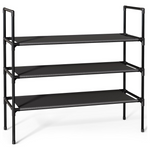 3-Tier Non-Woven Fabric X-Large Shoe Organizer Rack