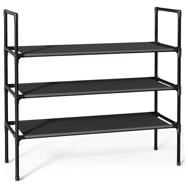 3-Tier Non-Woven Fabric X-Large Shoe Organizer Rack