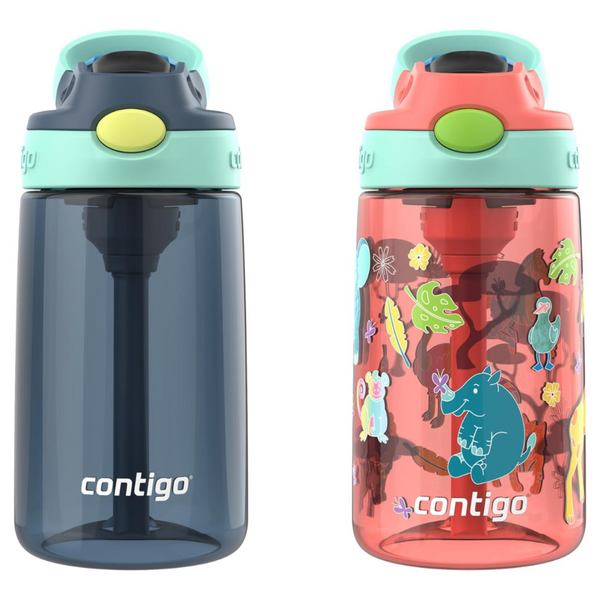 2-Pack 14-oz Contigo Kids Water Bottle w/ Redesigned AUTOSPOUT Straw