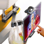 3-in-1 Extendable Headrest Back Seat iPad Car Mount Tablet Holder