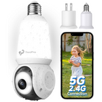 2K Light Bulb Outdoor Security Camera