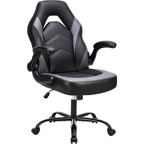 Dumos Ergonomic PU Leather Lumbar Support Desk Chair