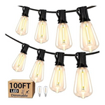 Kondras Waterproof 100FT LED Outdoor String Lights