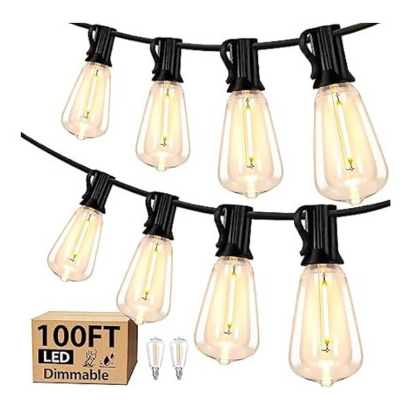 Kondras Waterproof 100FT LED Outdoor String Lights