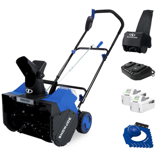 Snow Joe 24V Cordless Snow Blower W/2 Batteries, Charger, Cover