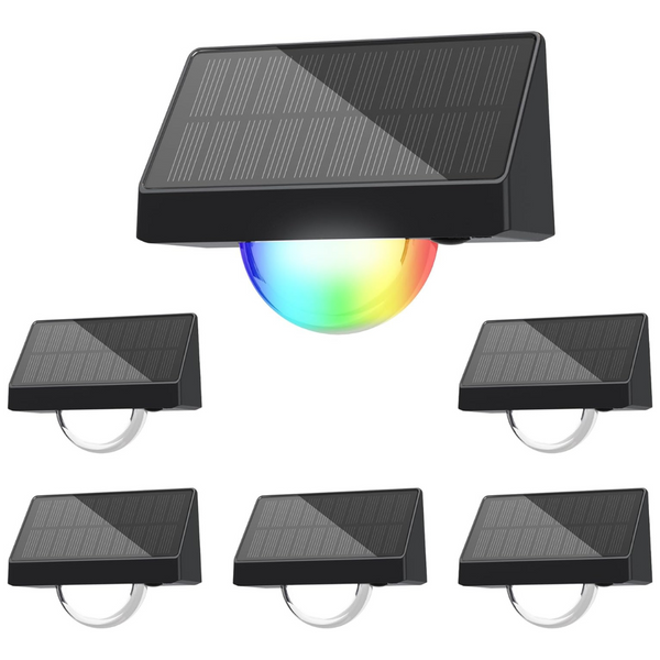 6-Pack Outdoor Waterproof Solar Stair Lights