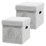 2-Pack Yitahome Tufted Storage Ottoman Bench