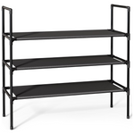 3-Tier Non-Woven Fabric X-Large Shoe Organizer Rack