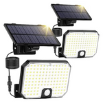 2-Pack Bairth Motion Sensor Dusk To Dawn 3 Modes LED Solar Lights
