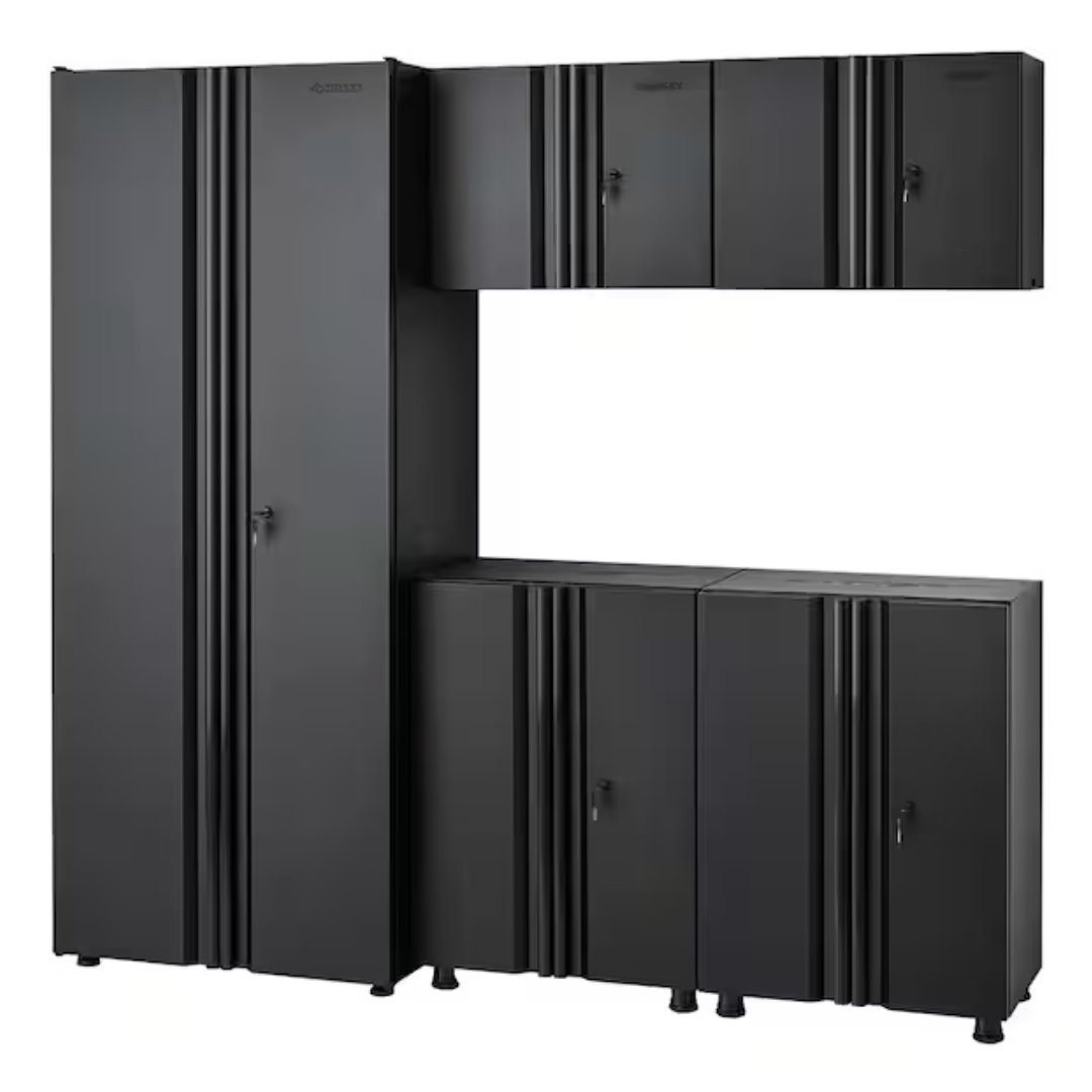 5-Piece Husky Welded Steel Garage Cabinet Set (78"W x 75"H x 19"D)
