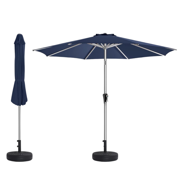 9ft Patio UPF50+ UV Protection Aluminum Umbrella