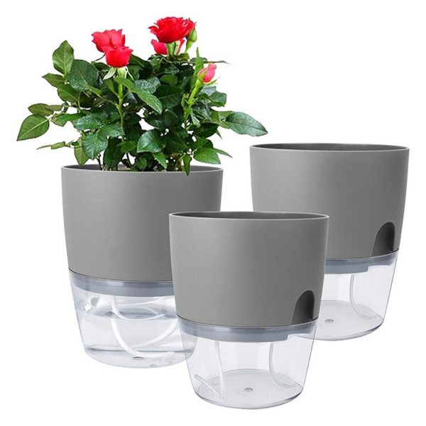 3-Pack Vanavazon 6" Self Watering Planter Pots