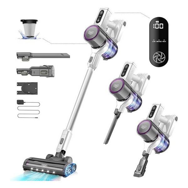Gevi Cordless Stick Vacuum Cleaner With Powerful Suction