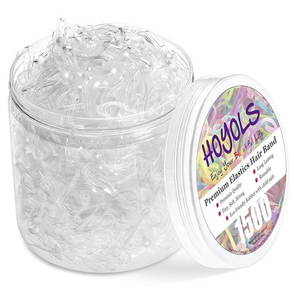 HOYOLS Hair Rubber Bands (1,500 Pcs)