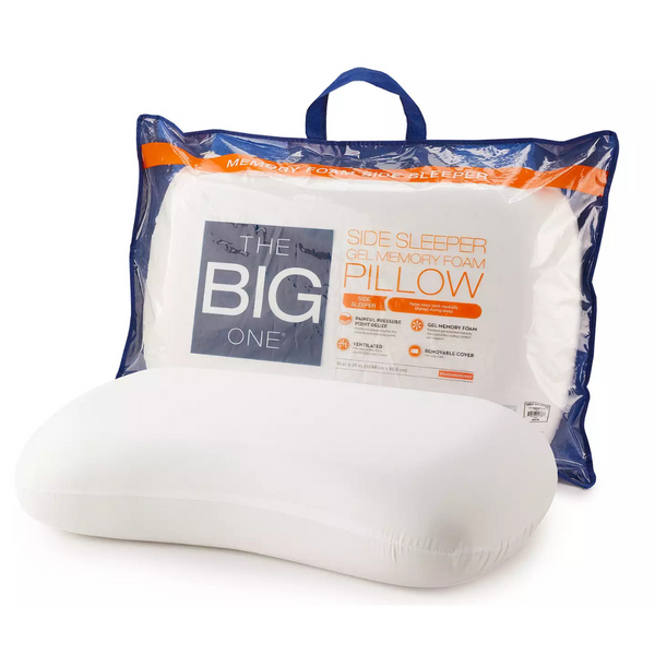 The Big One Gel Memory Foam Side Sleeper Pillow (16'' x 24'' x 5'')