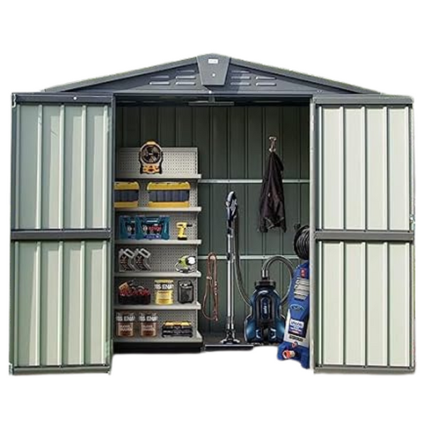 Ritsu 6.5ft x 4.2ft Outdoor Storage Sheds With Lockable Door