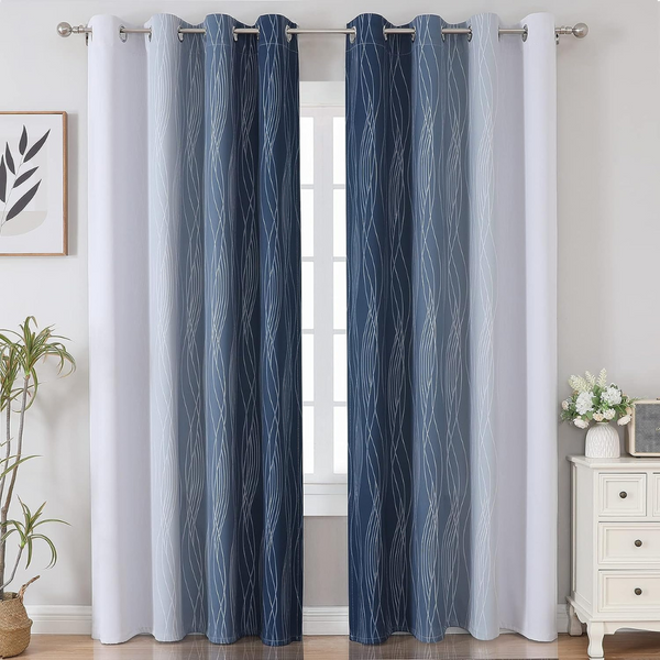 2-Panels Estelar Textiler Blackout Curtains (52"W x 84"L)