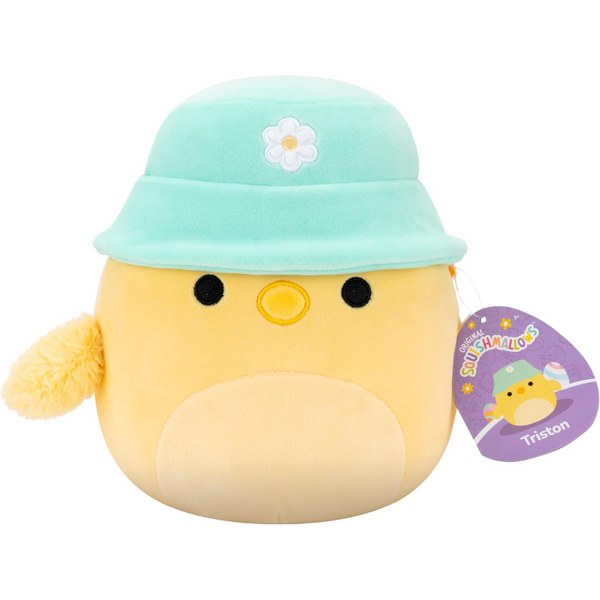 Squishmallows Original 8" Triston The Yellow Chick with Bucket Hat