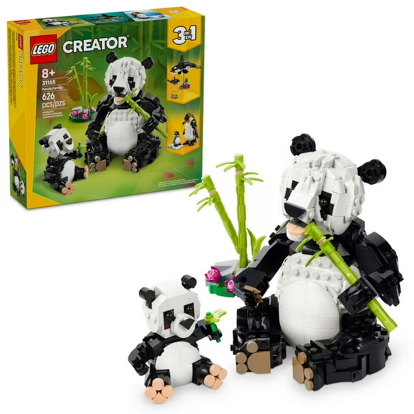 626-Piece Lego Creator 3-in-1 Wild Animals Panda Building Toy (31165)