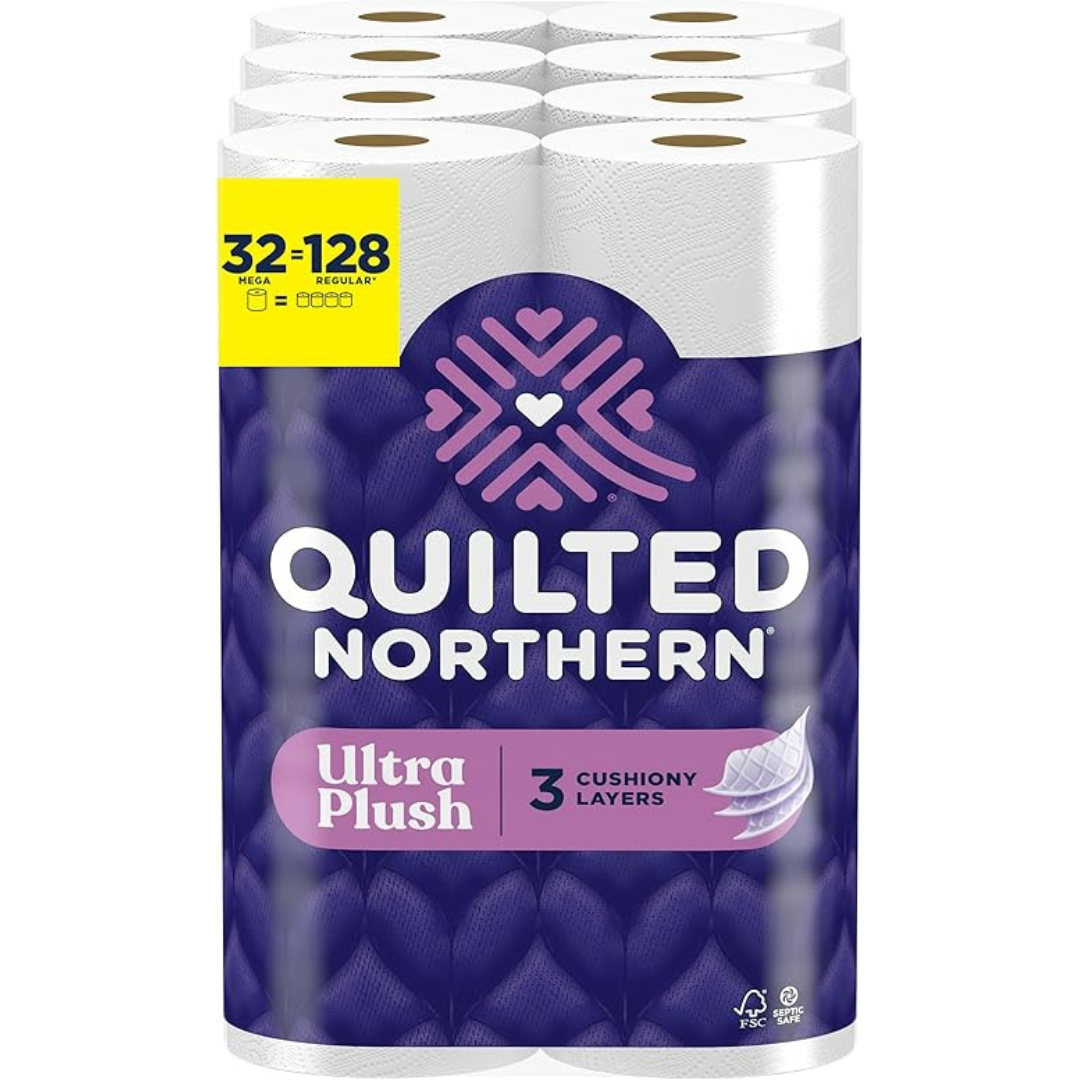 32-Count Quilted Northern Ultra Plush Mega Toilet Paper Rolls