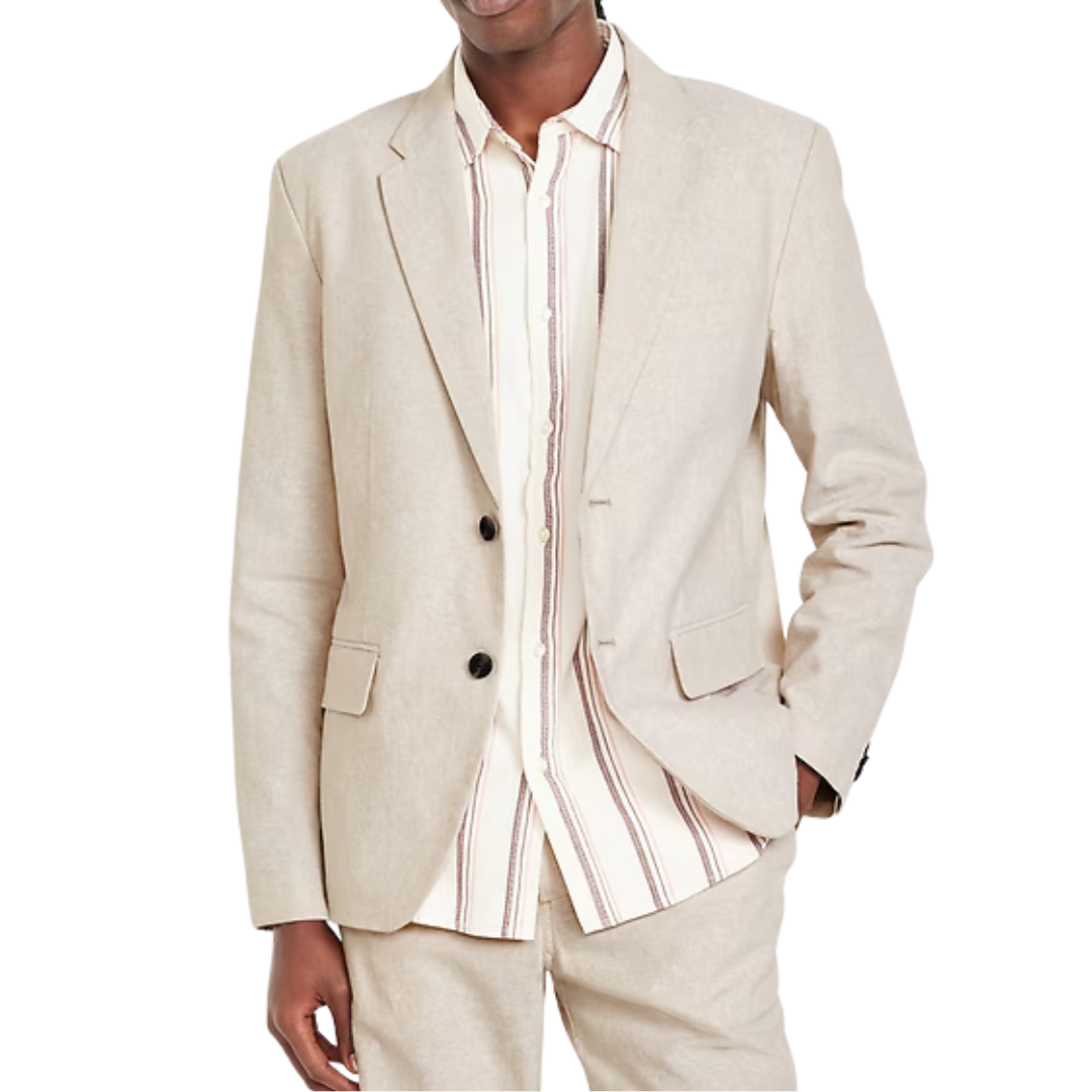 Old Navy Men's Linen-Blend Blazer (2 Colors)