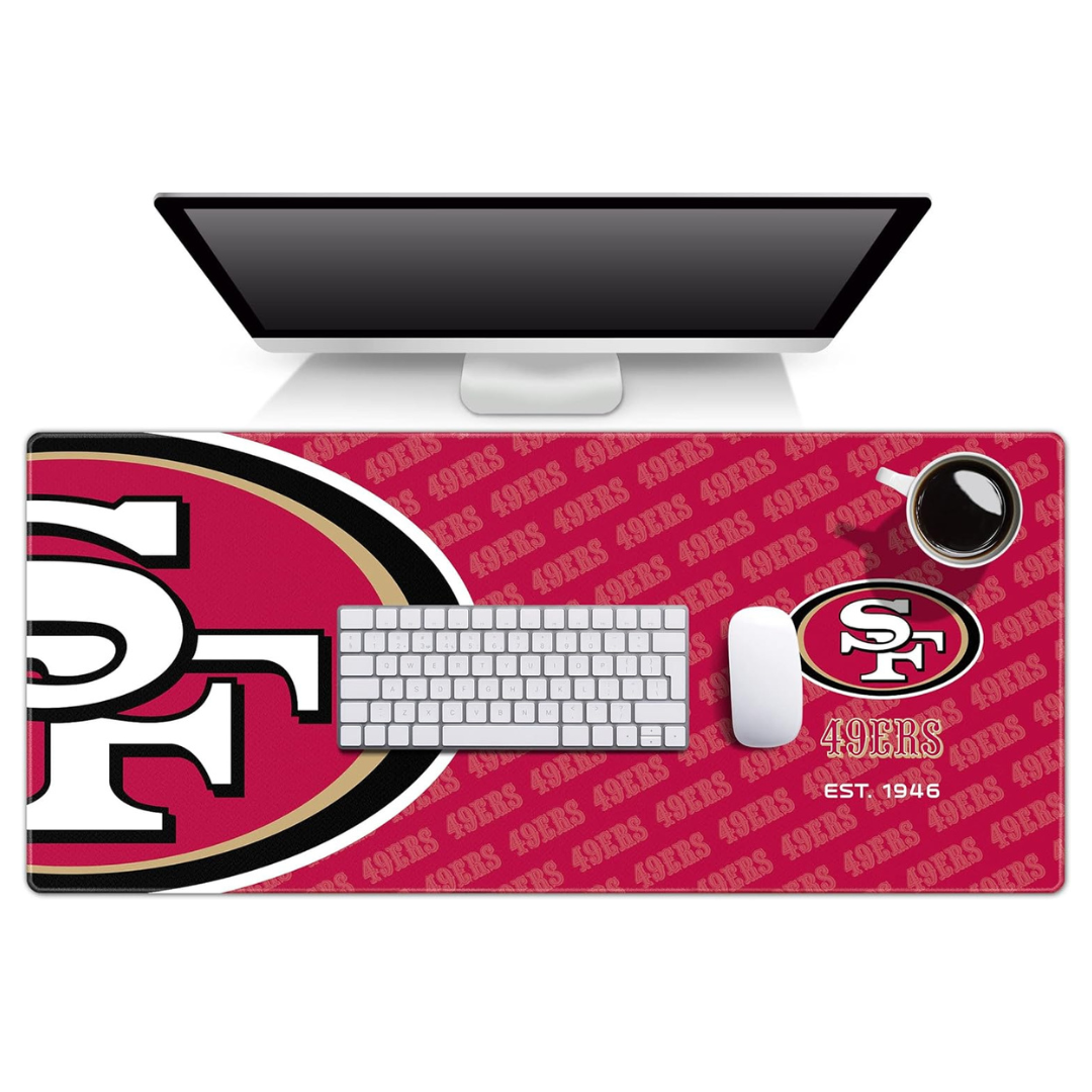 YouTheFan NFL San Francisco 49ers Logo Series Desk Pad