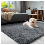 4ft x 5.9ft Machine Washable Soft Fluffy Shaggy Area Rugs