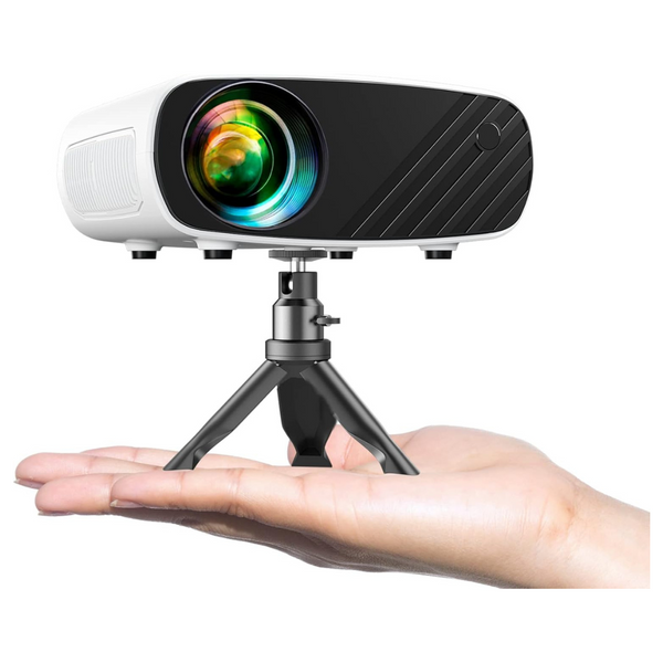 Elephas 2024 Upgraded 1080P HD 8000L Portable Projector With Tripod