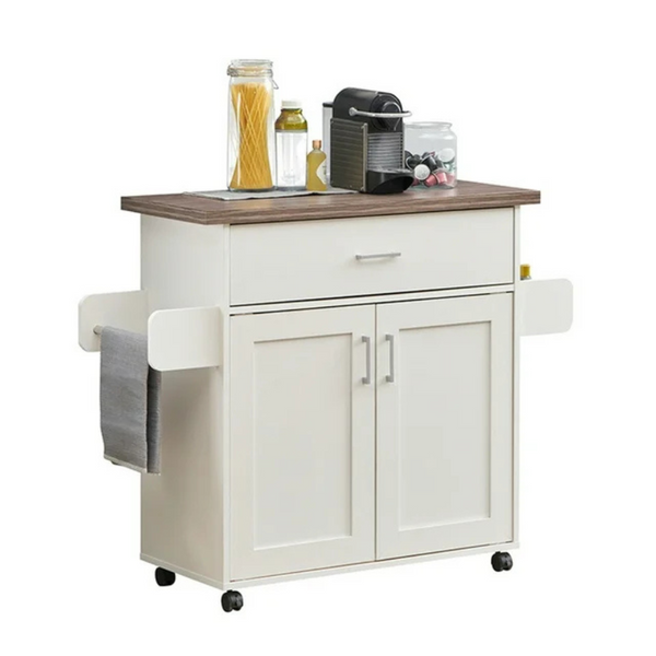 Techni Home Deluxe Mobile Kitchen Cart (15.30" x 45" x 35.25")