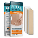 4-Pack NUVADERMIS Extra Long Reusable Silicone Scar Sheets
