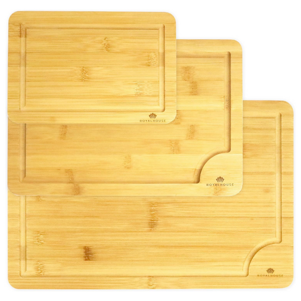 3-Pack Bamboo Cutting Boards