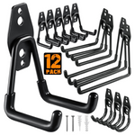 12-Pack Heavy Duty Utility Steel Garage Hooks