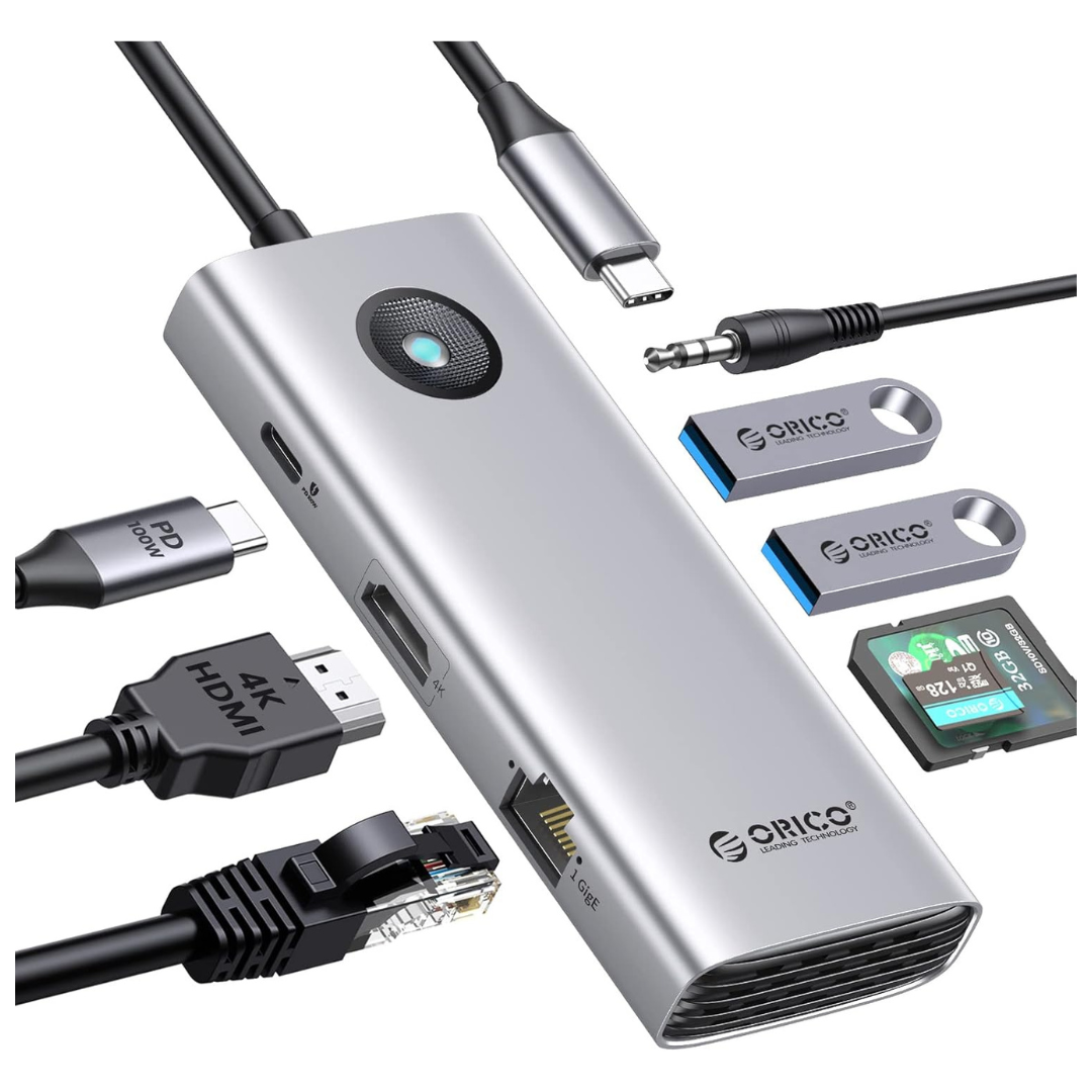 ORICO 100W 8-in-1 USB-C Docking Station