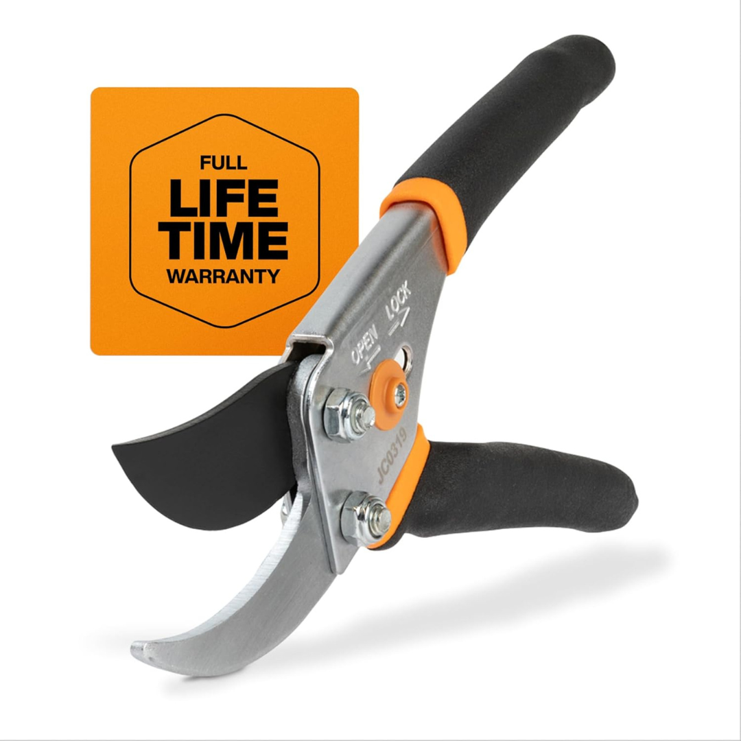 Fiskars Bypass Pruning Shears 5/8" Garden Clippers Plant Cutting Scissors