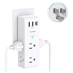 One Beat Surge Protector Outlet Extender With Rotating Plug