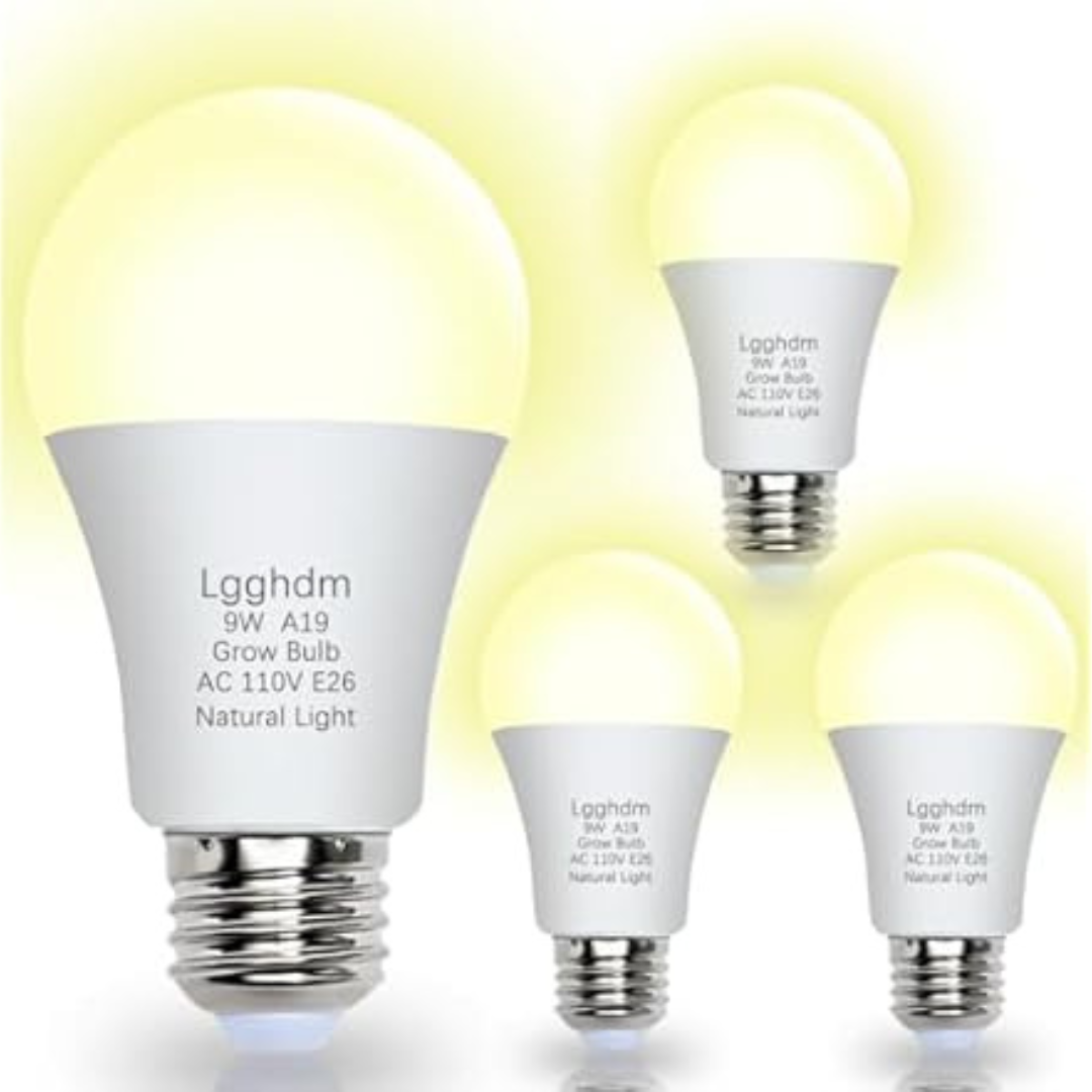 8-Pack 9W LED Full Spectrum Grow Light Bulbs