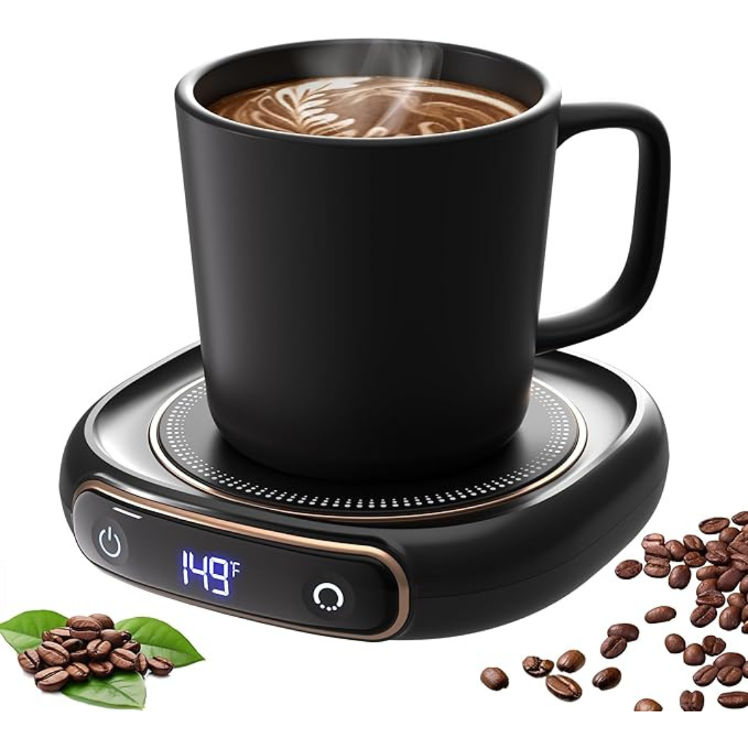 Lerat 8-Oz Coffee Mug Warmer & Mug Set