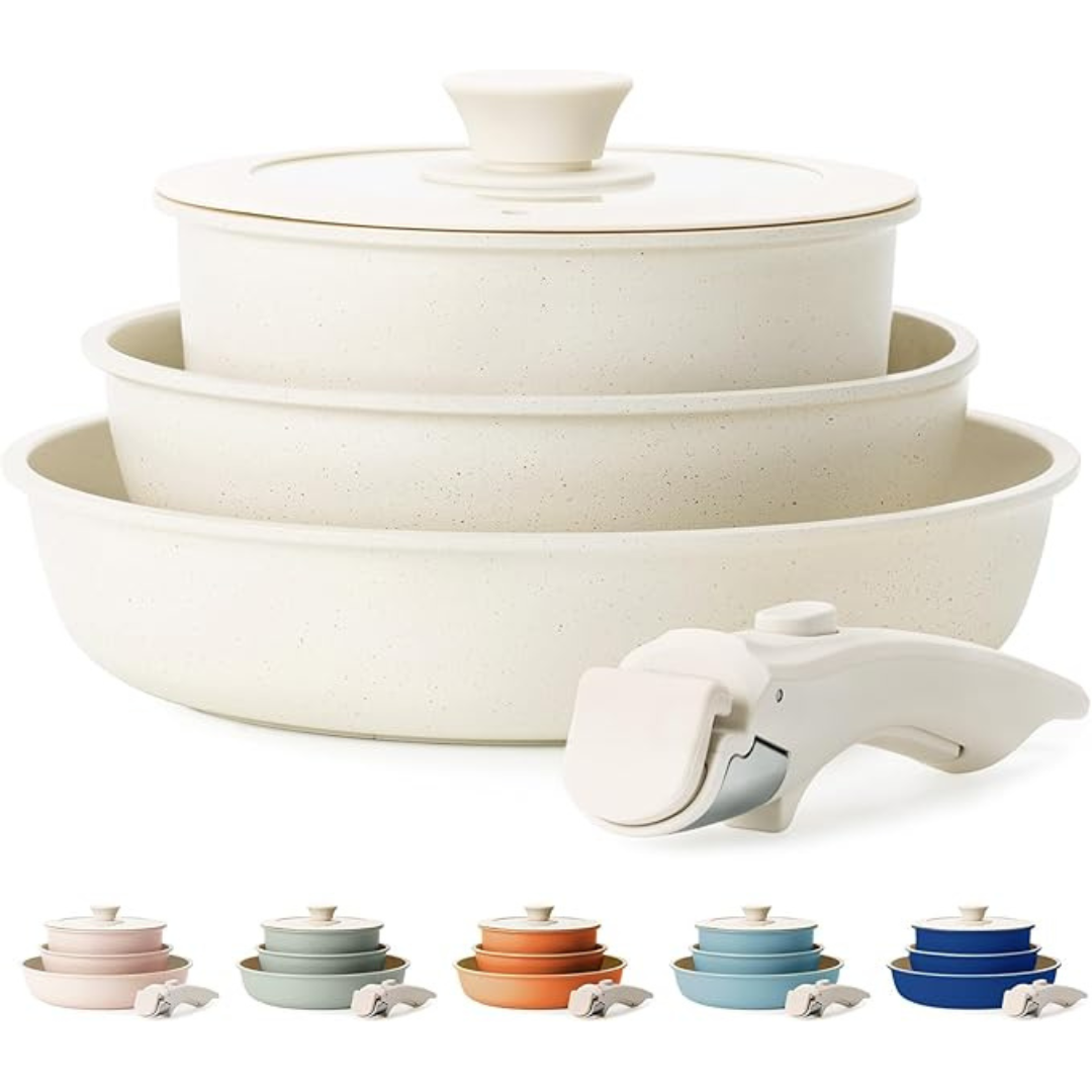 5-Piece Non Stick Pots And Pans Kitchen Cookware Set