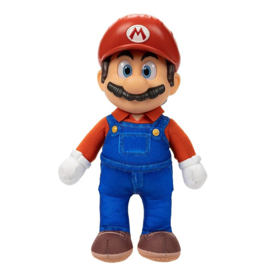 12" Super Mario Bros It's-a Me, Mario Action Figure w/ 30+ Phrases & Game Sounds