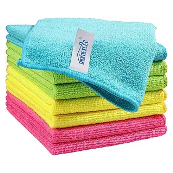 8-Pack Homexcel 11.5" x 11.5" Microfiber Cleaning Towels