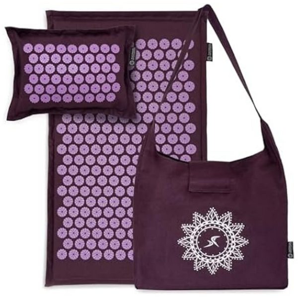 ProsourceFit Ki Acupressure Mat And Pillow Set With 100% Natural Linen