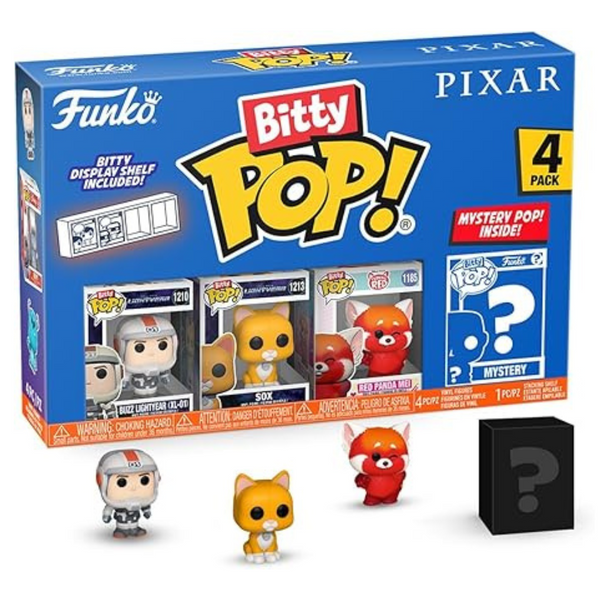 4-Pack Funko Pop Bitty: Pixar 0.9 Inch Mini Figure Collectible Toys