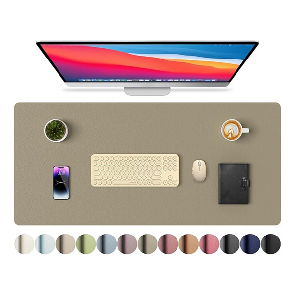 Aothia Non-Slip Waterproof PU Leather Desk Pad Protector
