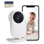 Nooie 2K Baby Monitor With 2.4G Indoor Camera & Audio, SD Card