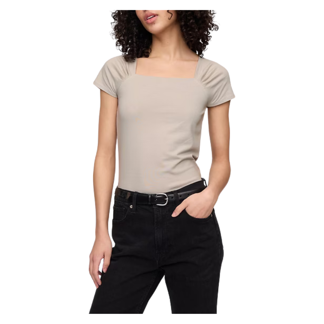 Gap Factory Women's Squareneck T-Shirt (Frosty Morning)