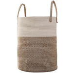 60L Large Woven Laundry Basket Hamper