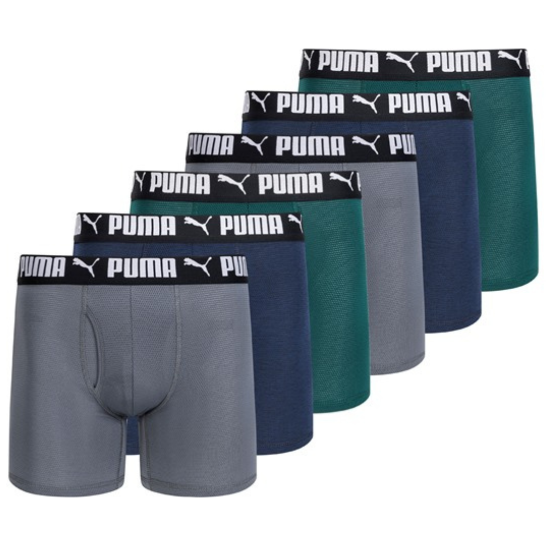 6-Pack PUMA Men's Mesh Boxer Briefs